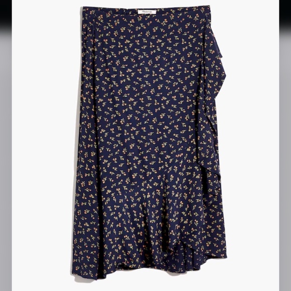 Madewell ruffle wrap midi skirt - Picture 2 of 7